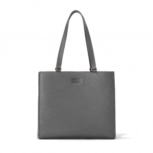 Bolso Tote Dagne Dover Allyn Cuero Medium Gris Oscuro | LGAU82190