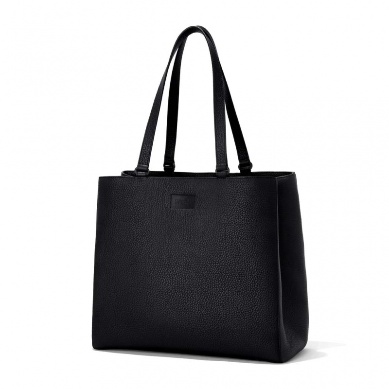 Bolso Tote Dagne Dover Allyn Cuero Large Negras | UIVB04932