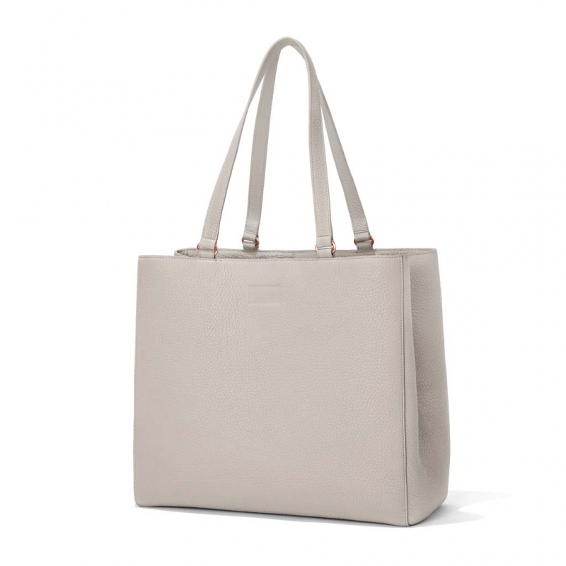 Bolso Tote Dagne Dover Allyn Cuero Large Beige | SDBT90365