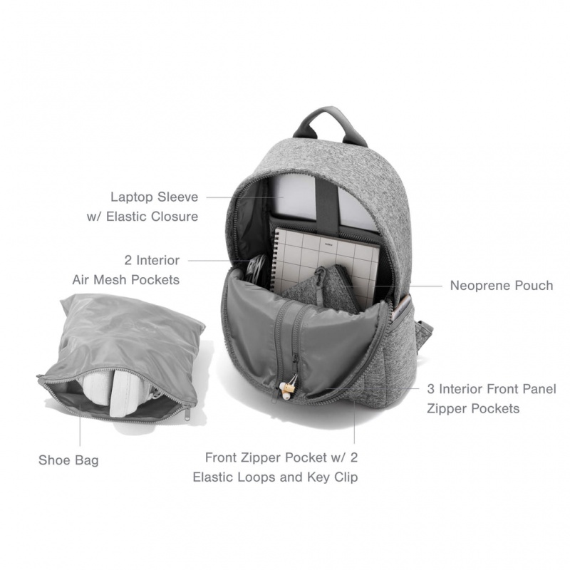 Mochilas Dagne Dover Dakota Neoprene Medium Storm | WHQB76029